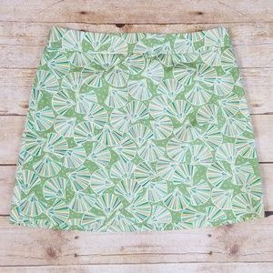J. Crew Fan Patterned Skirt